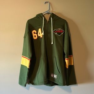 Minnesota wild full zip hoodie